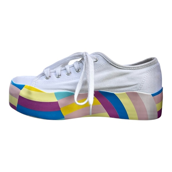 Keds Triple Up Wavy Platform Sneakers Women’s Size 6.5, Rainbow Color-block Fun - Picture 4 of 10